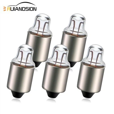 Світлодіодні лампочки Ruiandsion B9 для заміни мініатюрних лампочок для ліхтариків 1,2 В, теплий білий